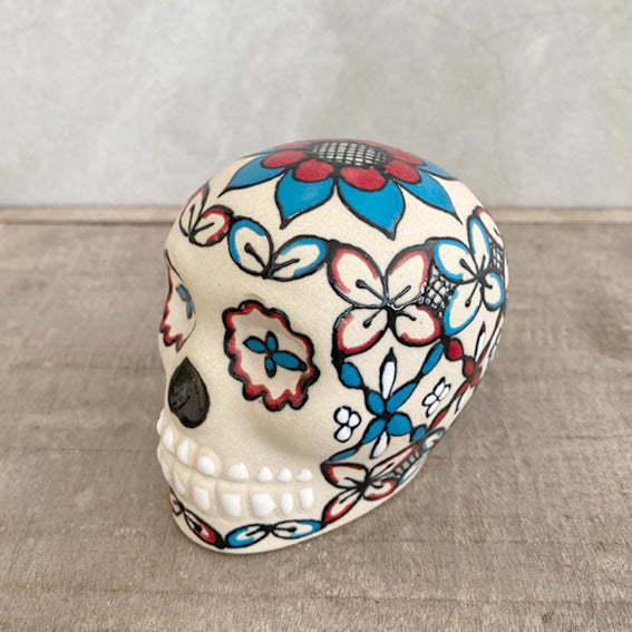 Hand painted red skull