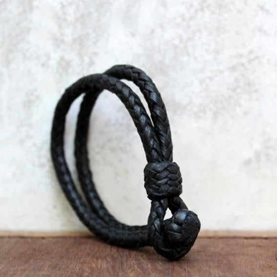 Double Round leather bracelet