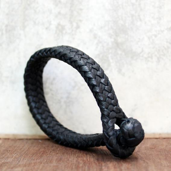 Square leather bracelet