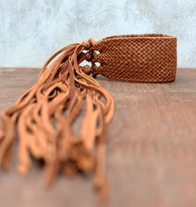 Fringe leather bracelet